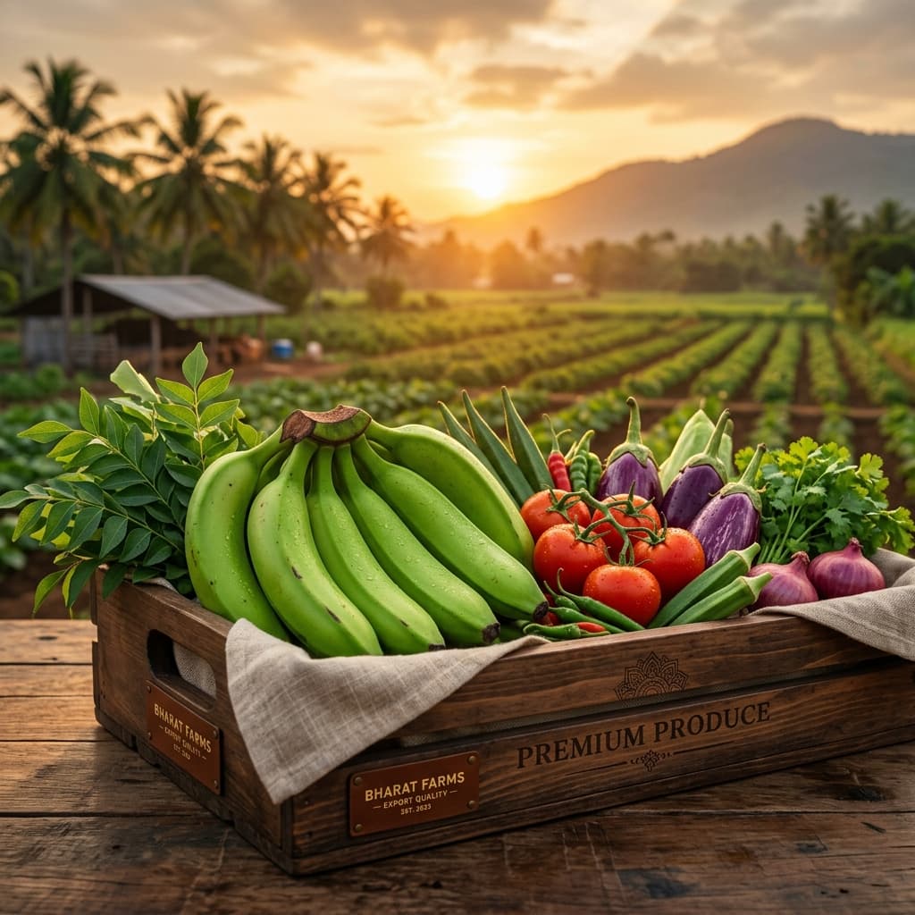 Muzari Farms premium produce in luxury export crate