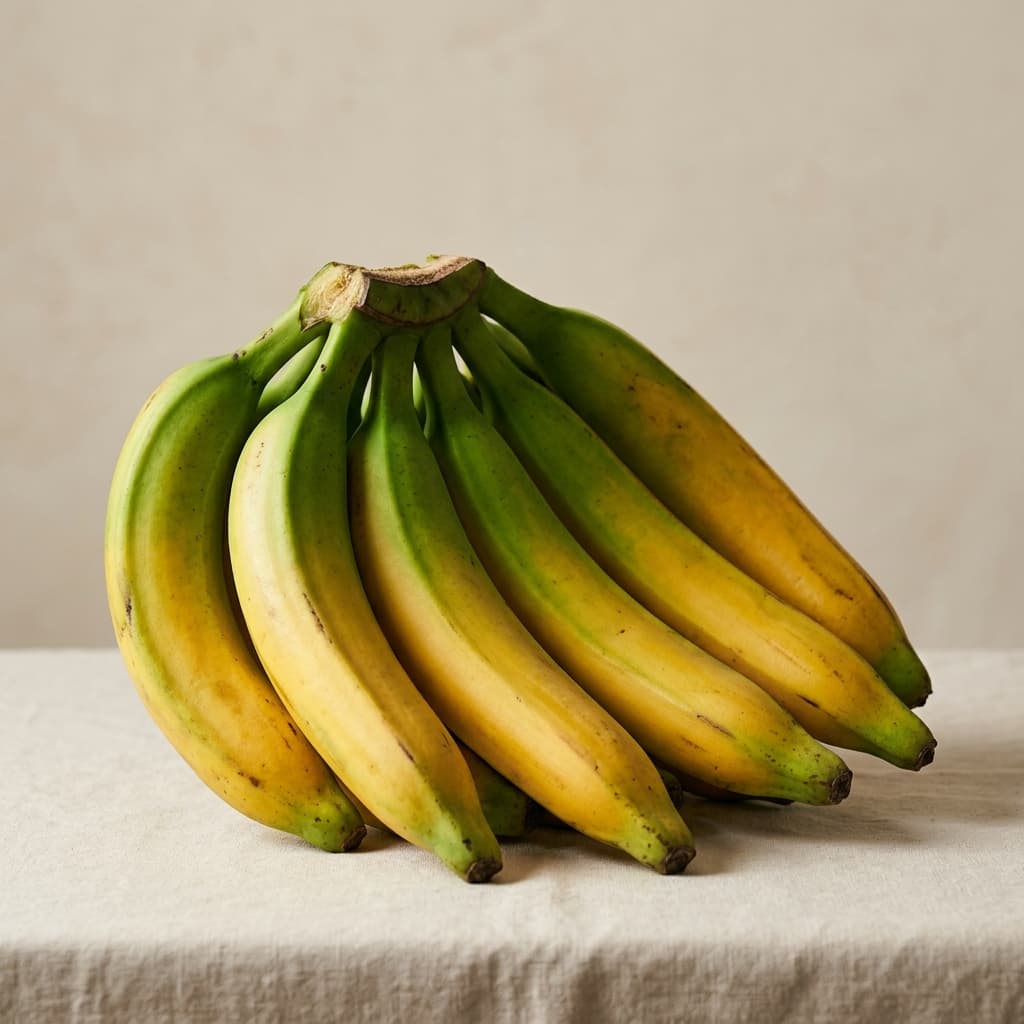 Premium Nethra bananas (Plantains) studio shot